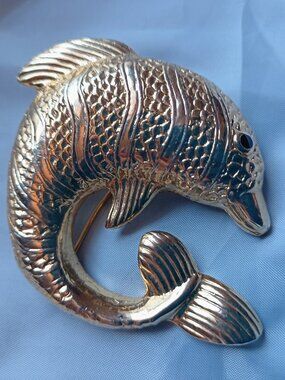 Leaping Dolphin Brooch
